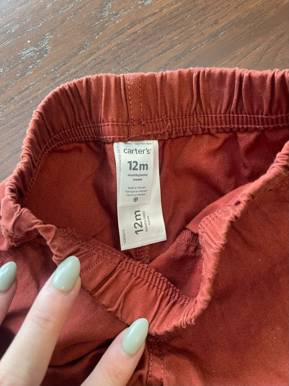 Carter's Rust-Colored Pull-On Toddler Pants